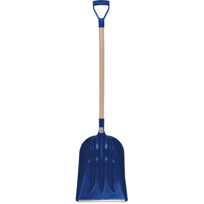 Sneeuwschuiver kunststof met houten steel