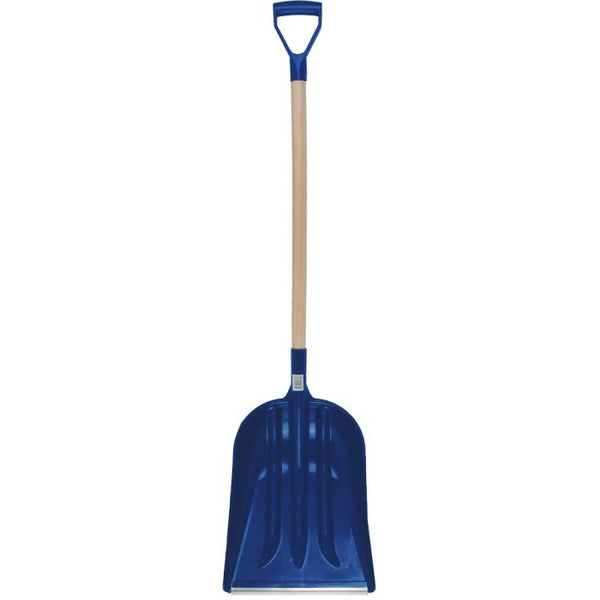 Sneeuwschuiver kunststof met houten steel