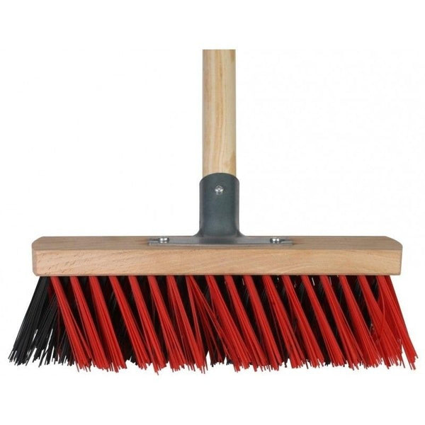 X-bezem buiten 30 cm rood/zwart compleet