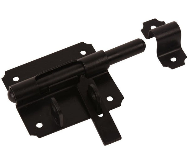 Hangslotgrendel 80mm zwart