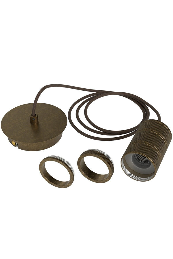 Retro Pendant, Bronz fittings E27