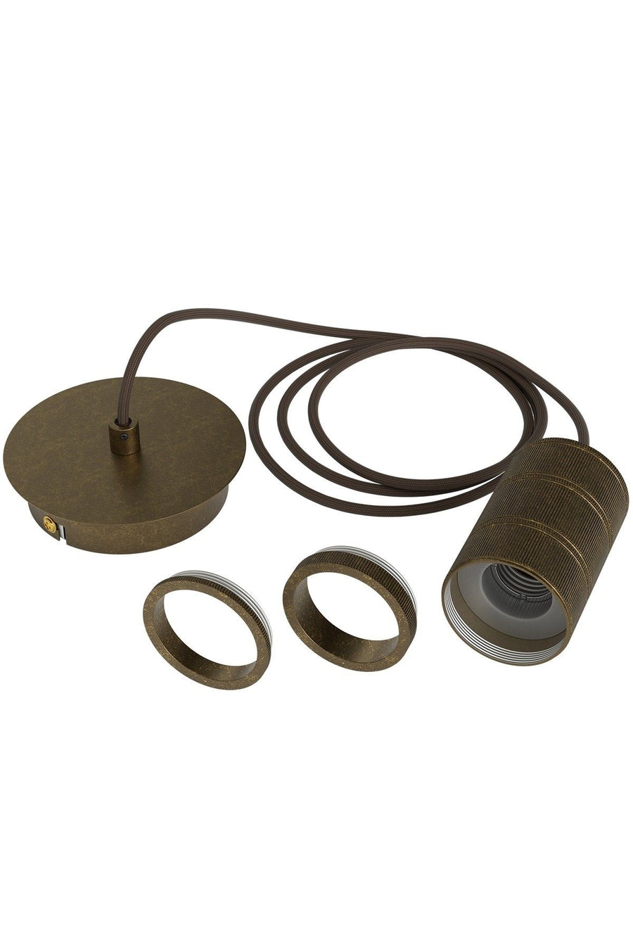 Retro Pendant, Bronz fittings E27