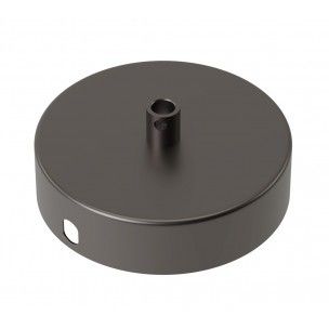 Metal Ceiling Rose 100mm 1 hole, matt pearl black