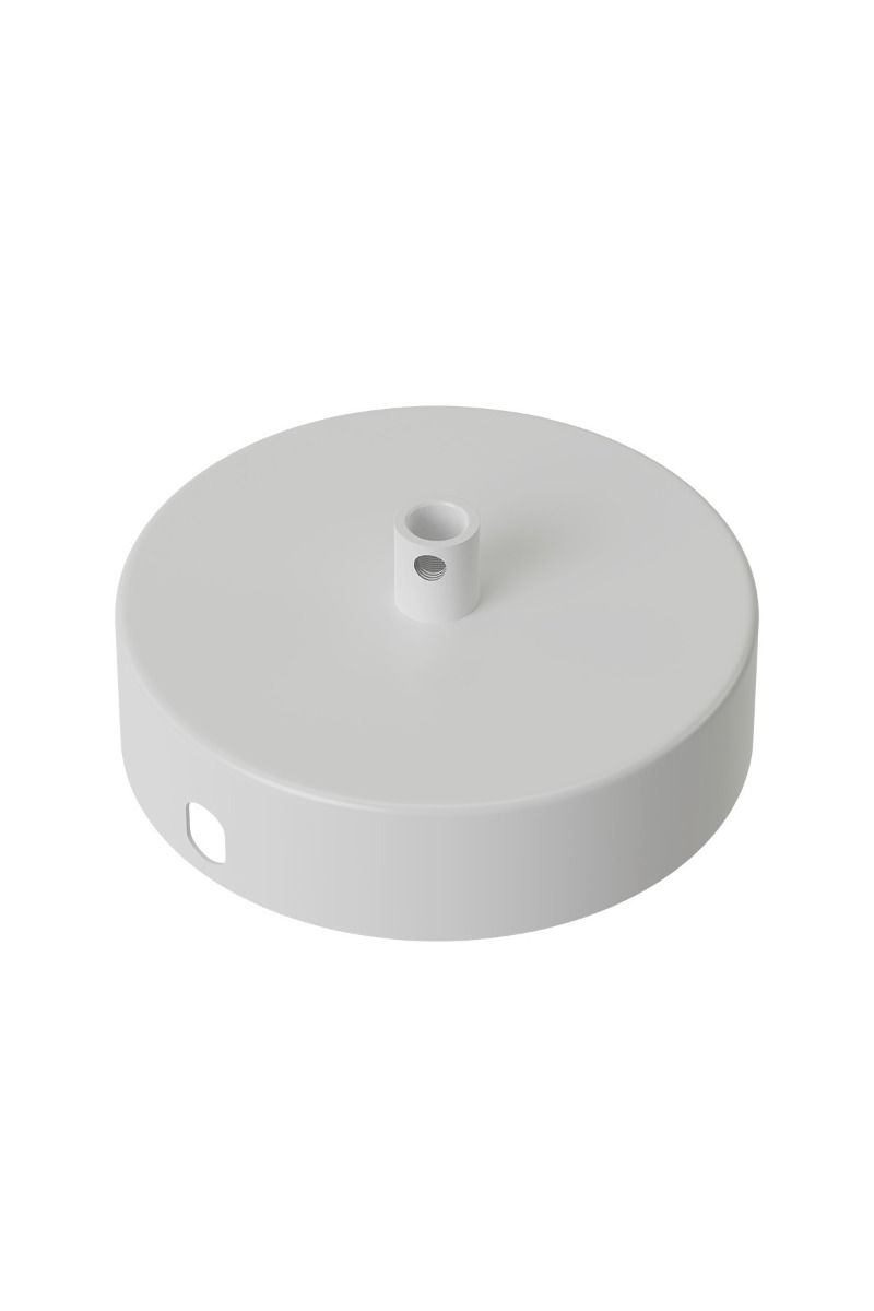 Metal Ceiling Rose 100mm 1 hole, matt white