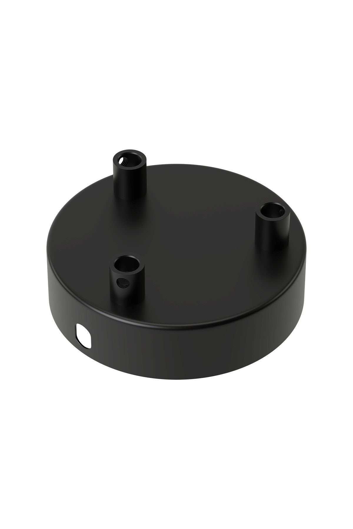 Metal Ceiling Rose 100mm 3 hole, matt black