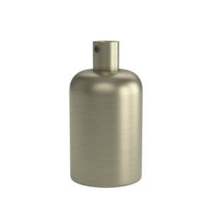 Lampholder E27 Aluminium 40mm matt bronze, alu cable clamp, max.250V-60W