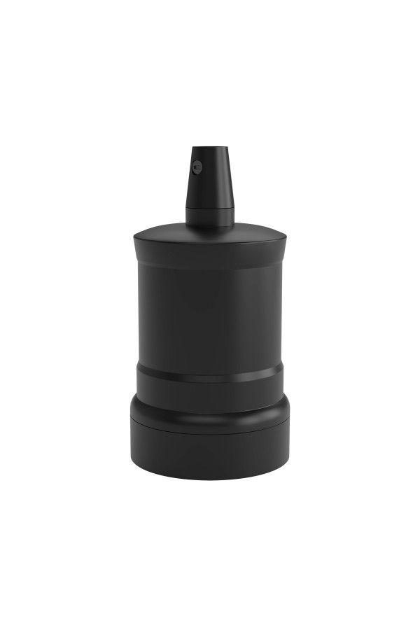 Lampholder E27 Aluminium model peak M-035 matt black, max.250V-60W