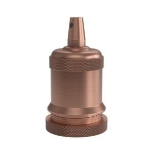 Lampholder E27 Aluminium model peak M-003 matt copper, max.250V-60W