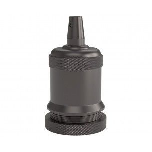 Lampholder E27 Aluminium model peak M-003 matt pearl black, max.250V-60W