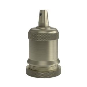 Lampholder E27 Aluminium model peak M-003 matt bronze, max.250V-60W
