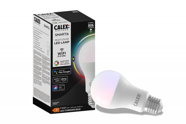Smart Led Gls-lamp A60 E27220-240V 8,5W 806lm 2200-4000K+RGB, energy label A+