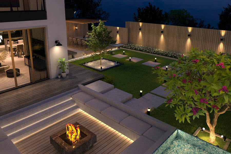 Smart frameless light with motion sensor