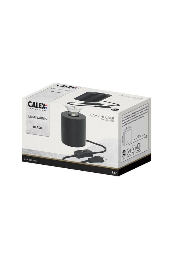 Tafelarmatuur Rond Zwart E27 85*85*85mm