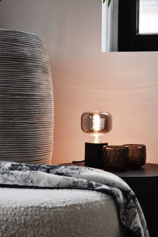 Tafelarmatuur Rond Zwart E27 85*85*85mm