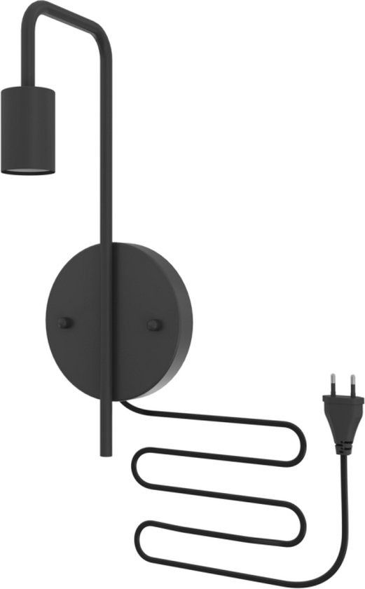 Wandarmatuur Zwart E27