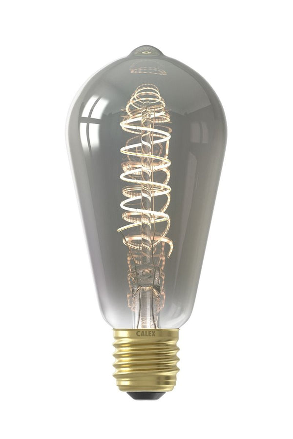 LED volglas Flex Filament Rustieklamp  ST64 Titanium 220-240V 4W 136lm 1800K E27 Dimbaar