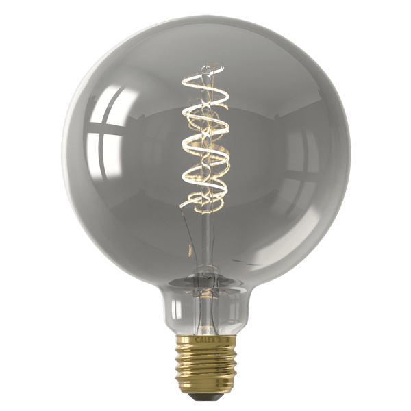 LED volglas Flex Filament Globelamp 220-240V 4W 136lm E27 G125, Titanium 1800K Dimbaar