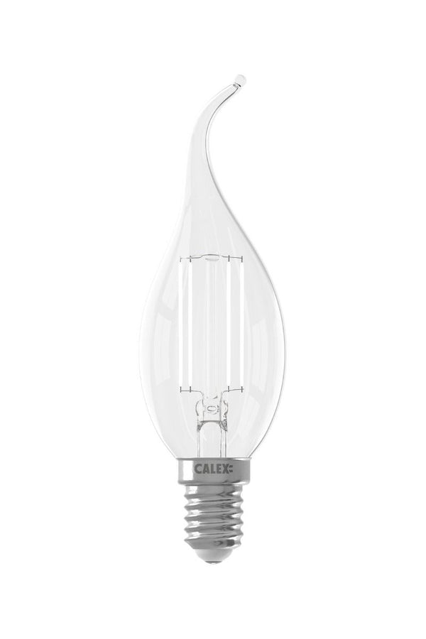 LED Full Glass Filament Tip-Candle-lamp 220-240V 3,5W 250lm E14 BXS35, Clear 2700K CRI80 Dimmable