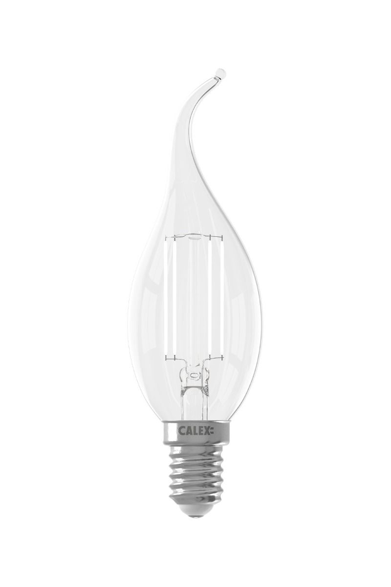 LED Full Glass Filament Tip-Candle-lamp 220-240V 3,5W 250lm E14 BXS35, Clear 2700K CRI80 Dimmable