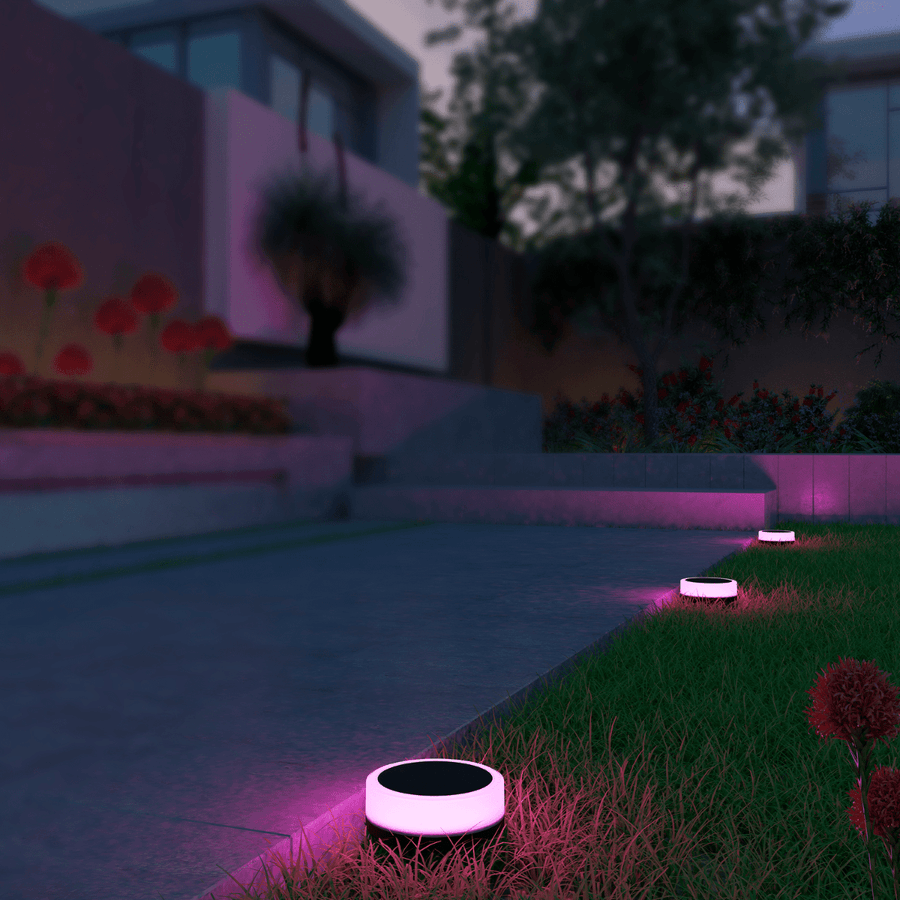Calex smart outdoor set of 3 ground spots 24v