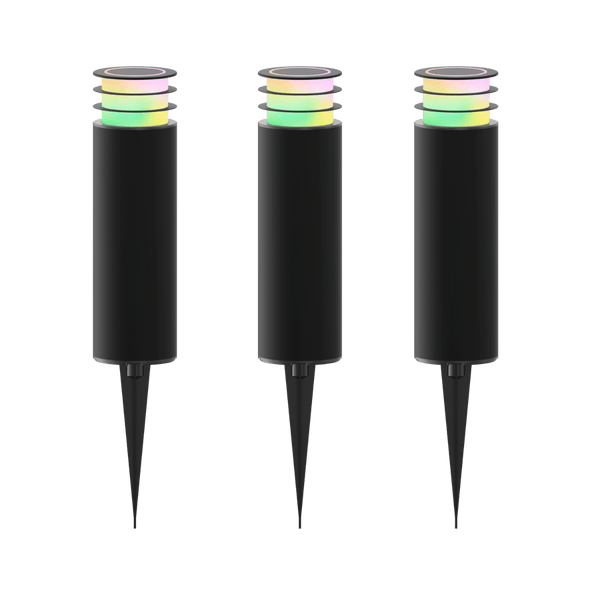 Calex smart outdoor set of 3 gardenpost 24v