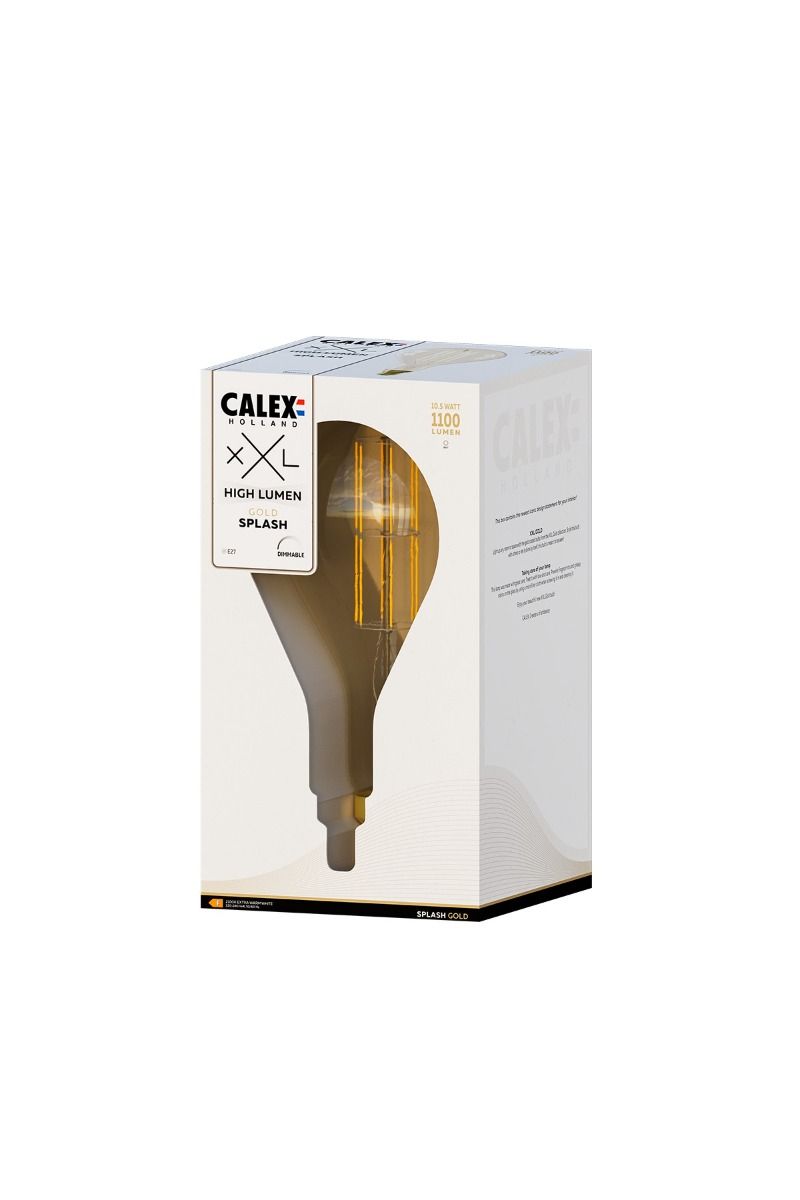 Calex led  splash 220-240v 105w 1100lm e27 ps160 gold 2100k dimmable high lumen