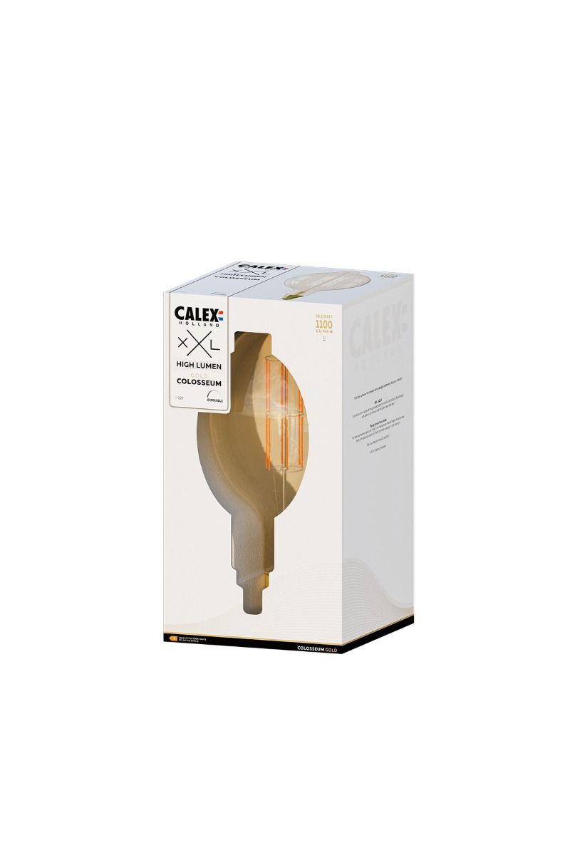 Calex led  colosseum 220-240v 105w 1100lm e27  gold 2100k dimmable high lumen