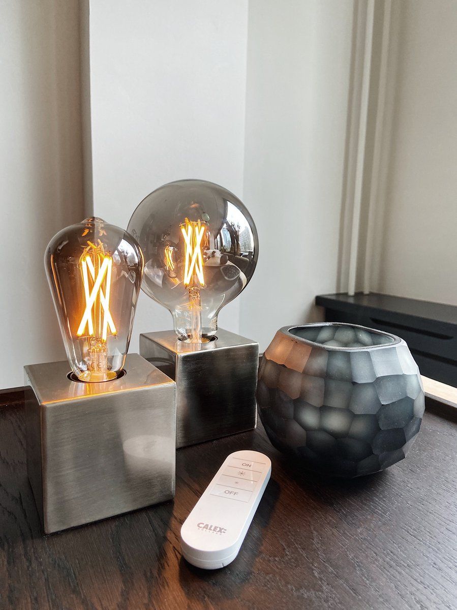 Globe G95 Natural Flex Filament 220-240V 4W 120lm 1800K E27 Dimbaar met LED dimmer