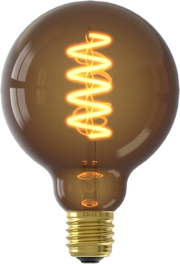 Globe G95 Natural Flex Filament 220-240V 4W 120lm 1800K E27 Dimbaar met LED dimmer