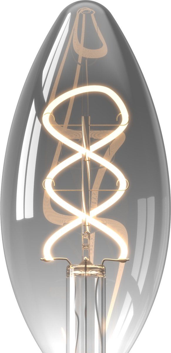Kaars B35 Titanium Flex Filament 220-240V 4W 136lm 1800K E14 Dimbaar met LED dimmer