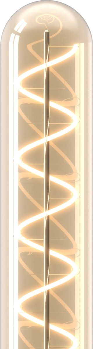 T32x185 Buis Goud Flex Filament 220-240V 2.5W 136lm 2100K E27 Dimbaar met LED dimmer