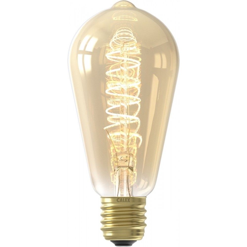 Rustiek ST64 Goud Flex Filament 220-240V 5.5W 470lm 2100K E27 3-step dimming