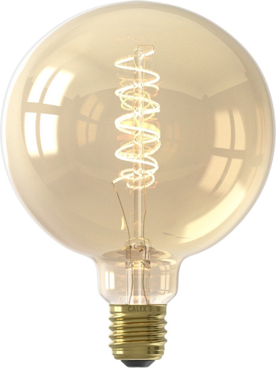 Globe G125 Goud Flex Filament 220-240V 5.5W 470lm 2100K E27 3-step dimming