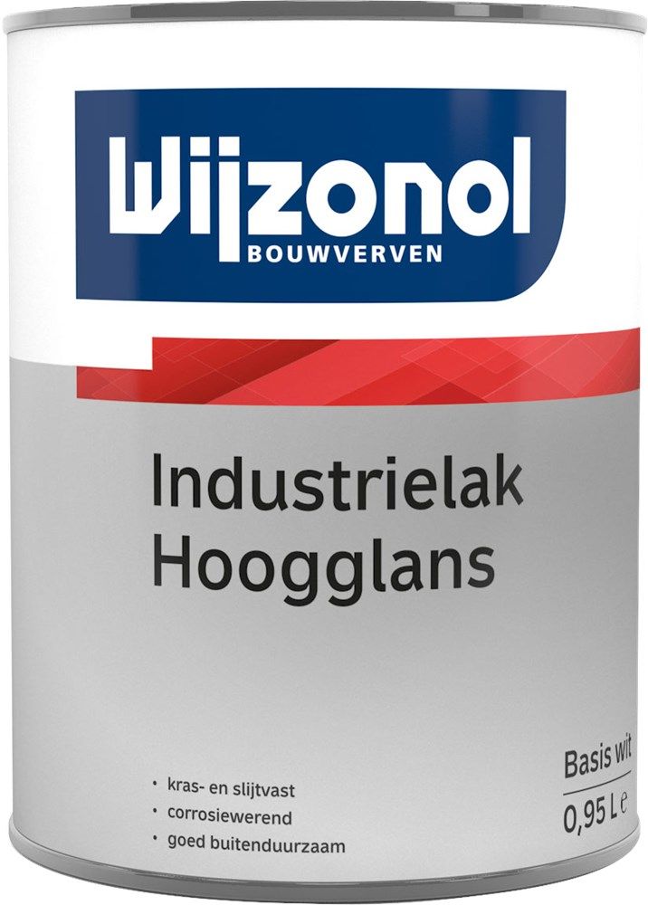 Wijzonol Industrielak Hoogglans BW 1,0 Liter