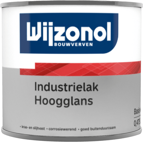 Wijzonol Industrielak Hoogglans BW 0,5 Liter
