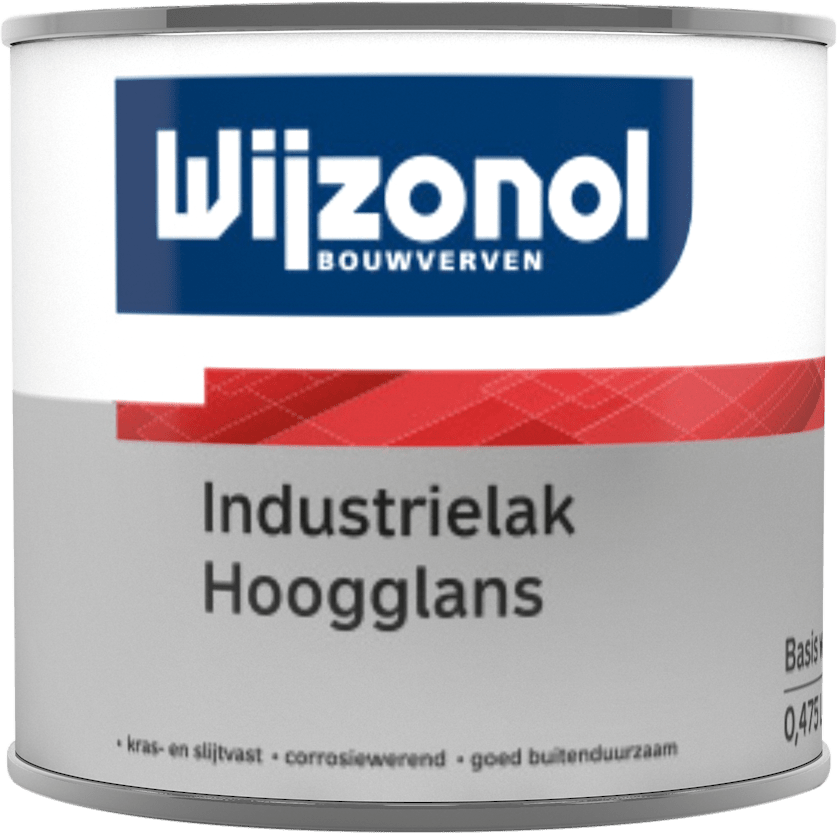 Wijzonol Industrielak Hoogglans BW 0,5 Liter
