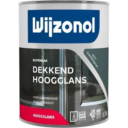 Wijzonol Dekkend Hoogglanslak 9277 Grachtengroen 0,75 Liter
