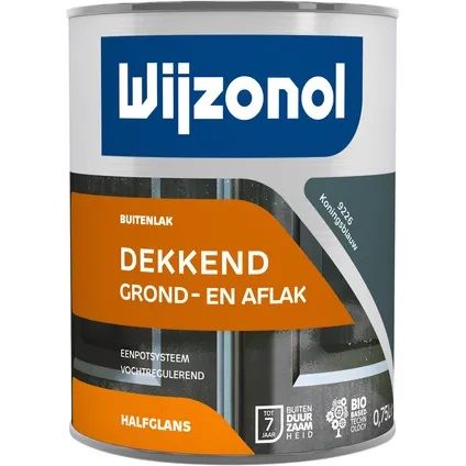 Wijzonol Grond- en Aflak in ??n 9226 Koningsblauw 0,75 Liter