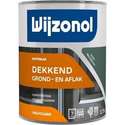 Wijzonol Grond- en Aflak in ??n 9325 Woudgroen 0,75 Liter