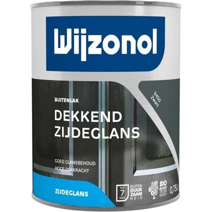 Wijzonol Dekkend Zijdeglanslak 9450 Zwart 0,75 Liter