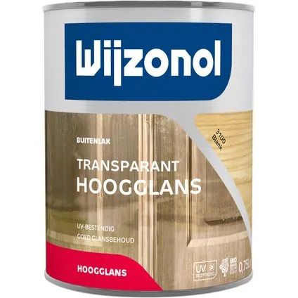 Wijzonol Transparant Hoogglanslak 3100 (blank) 0,75 Liter