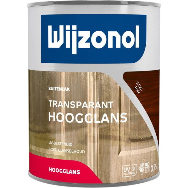 Wijzonol Transparant Hoogglanslak 3120 (teak) 0,75 Liter