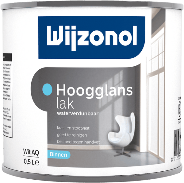 Wijzonol Hoogglanslak Waterverdunbaar W 0,5 Liter