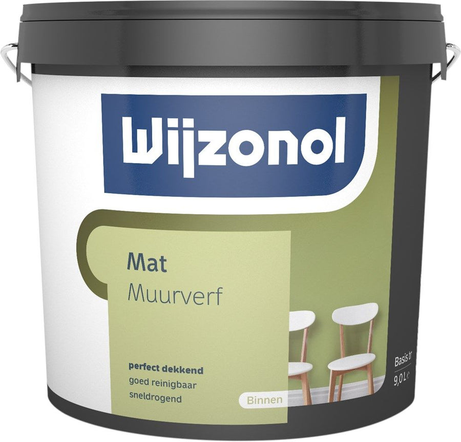 Wijzonol Muurverf Mat BW 0,25 Liter