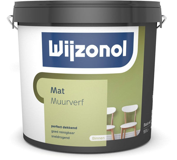 Wijzonol Muurverf Mat BW 10 Liter