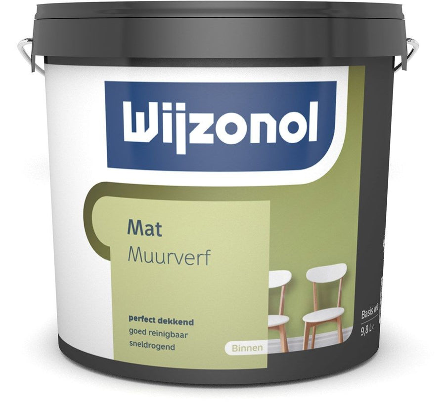 Wijzonol Muurverf Mat BW 10 Liter
