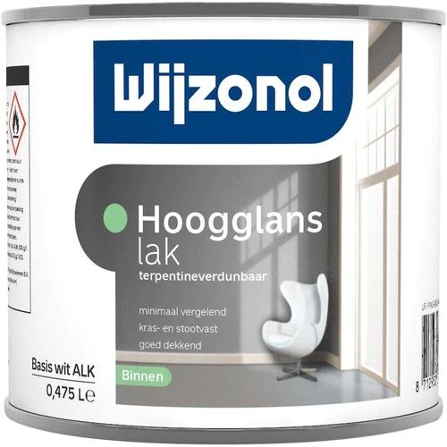 Wijzonol Hoogglanslak Terpentineverdunbaar BW 0,5 Liter