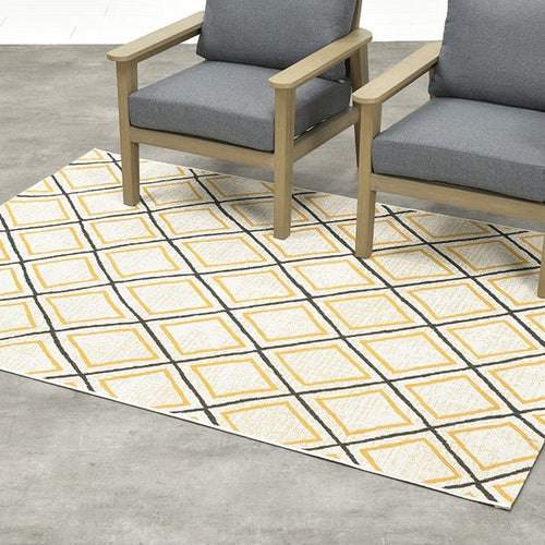 Diamonds karpet 160x230 oker