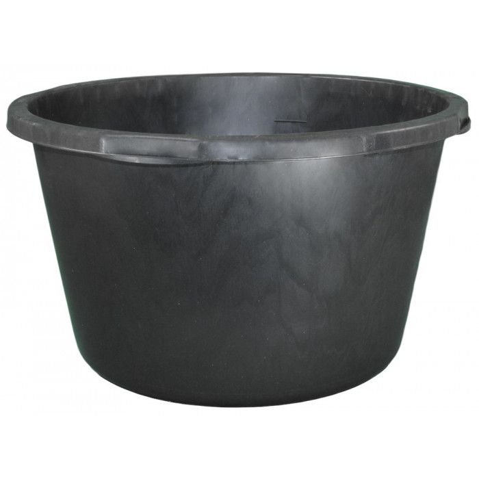 Gripline-D durable Kuip 40 L zwart met 4 handgrepen en literscala