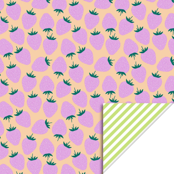 Strawberry Pink - Stripe Lime
